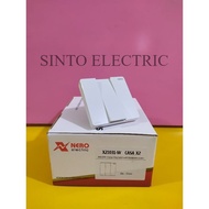 NERO Casa White 3 Gang 1 Way Switch