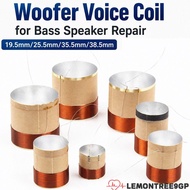 LEMONTREE9GP Bass Voice Coil, 19.5-38.5mm White Aluminum Speaker Voice Coil, Voice Coil Replacement 