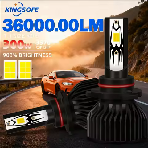 1Pair 36000LM 9005 LED Headlight High Power Canbus HB3 Turbo Lamp 6000K White High Low Beam Car Ligh