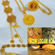 Art K67A Original 24K Gold Plated ANTI-Rust Coin Jewelry Set