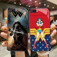 DF-107 Wonder Girl TPU HD Glass Casing for Realme C1 C2 C2s OPPO A3S A5 A12E