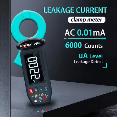 WinaPEX 268C 0.01mA High-Precision AC 100A Clamp Meter Leakage Current Test Lithium Battery Digital 