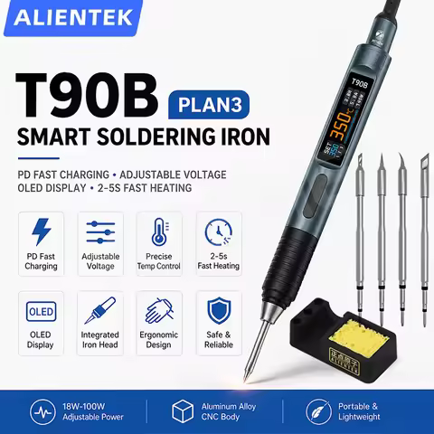 ALIENTEK T90 Soldering Iron High-Precision Temperature Control Tool 80-450℃ 140W Professional Repair