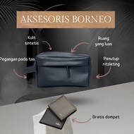 HAND BAG CLUTCH MEN'S HAND BAG FREE WALLET, BORNEO ACCESSORIES