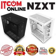 NZXT H9 FLOW TG ATX CASING WITH 12CM*4 NO LIGHT FAN (CM-H91FB-01/CM-H91FW-01) BLK/WHT
