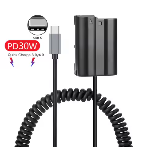 EN-EL15 Dummy Battery EP-5B USB-C Power Adapter DC coupler For Nikon D500 D600 D610 D750 D780 D800 D