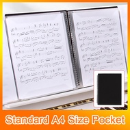 30 Sheets (60 Pages) A4 Size Music Score Holder  Music Score Sheet Document File Folder Storage Orga
