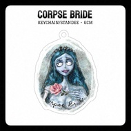 KEYCHAIN KEYCHAIN | ARCYLIC STAND Corpse Bride Emily | Tim Burton Bridal Keychain - 6CM