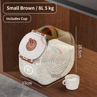 5KG 10KG Rice Dispenser Storage Large Rice Bucket Container Cereal Container Bekas Beras Tong Beras