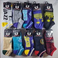 Nba ANKLE Socks Team Logo Pattern Socks Basketball Socks