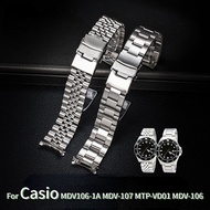 Casio MDV106-1A MDV-107 MTP-VD01 MDV-106D Strap Stainless Steel Wristband Metal Bracelet 20mm 22mm R