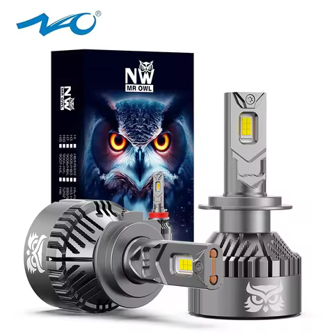 NAO 220W LED Car Headlight Bulbs H7 H4 H11 Bigger Copper Tube 26400LM 6500K White Light 12V Compatib