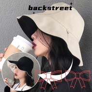 BACKSTREET Bucket Hat Portable Panama Hat Anti-UV Foldable Sun Hat