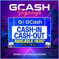 ☆ ∆ ✂ Gcash Cash-in Cash-out Signage