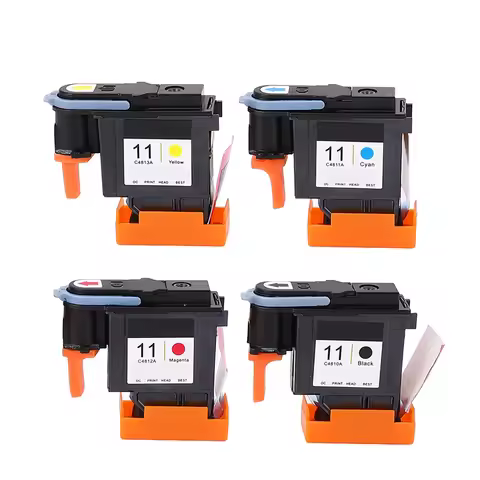 Printhead for HP 11 Printer Head Magenta Black Cyan Yellow Bright Color Strong Layering Smooth Print