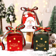 Christmas Gift Box Packaging Bag Christmas Gift Packaging Box Candy Cookie Gift Bag Christmas Apple Packaging Box with Bell