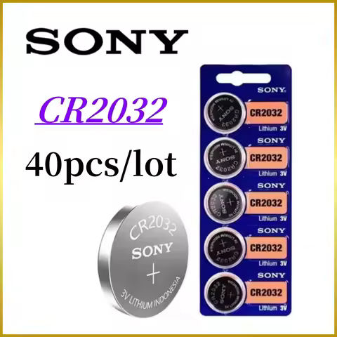 40Pcs Original Sony CR2032 CR 2032 Battery cr 2032 for Watch Toys lithium batteria