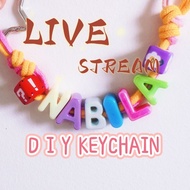 (LIVE only) DIY keychain name bag charm