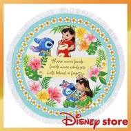 日本迪士尼 史迪仔 流蘇 圓形 空調被 冷氣被 地毯 毛毯 珊瑚絨 地氈 stitch