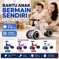 Kids Balance Bike 2/4 Wheel Basikal Imbangan Kanak Kanak No Pedal Toddler Training Bike 1-4 Tahun