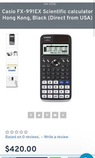 Casio計算機 fx991EX calculator 美國直送