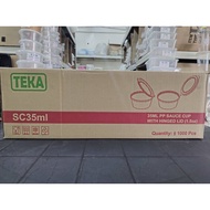 CTN- (1.5oz) SC35ML Sauce Container / Sos container / Sauce cup with lid (1000PCS)