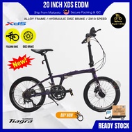 [MFB] Fully Assembled 20" XDS EDDM Folding Bike Basikal Lipat Shimano Tiagra (2x10 Speed) With Hydraulic Brake
