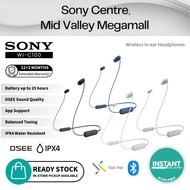Sony WI-C100 Wireless In-ear Headphones | 25 hours battery life | Water IPX4 | Voice Assistant