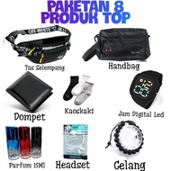 Promo Package Sling Bag Waistbag Free Handbag Men's Cool Guys Latest Original Distro Import Free Wal