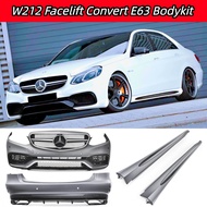 READY STOCK For Mercedes W212 Facelift Convert E63 Fullset Bumper Bodykit