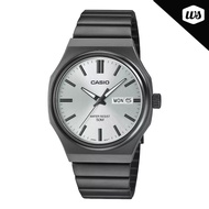 [Watchspree] Casio Men's Analog Black Ion Plated Stainless Steel Band Watch MTPE735B-7A MTP-E735B-7A