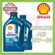 4T SHELL ADVANCE AX7 10W-40 MINYAK HITAM SHELL ORIGINAL AX7 ADVANCE 10W-40