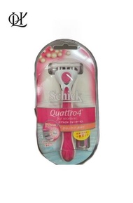 舒適 - Schick舒適 Quattro4女士刮毛刀+替換刀頭1（6937266700624）-平行進口