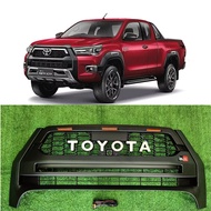 TOYOTA HILUX ROGUE 2.8 Front Grill GR SPORT 3 LED Matt Black  HILUX ROGUE GR SPORT Front Grill GR SP