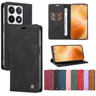 Wallet Magnetic Card Slot RFID Blocking Flip Leather Case For Xiaomi 15 Pro 14T 5G 14 13 Ultra 13T 1