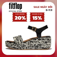 Dép Xăng Đan Nữ FitFlop Đan Đế Wedges Quai Cổ Chân - Black - FF-JG1-C24