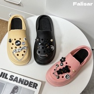 Falisar Sandals For Women Cute End Cover Eva Material Lightweight Waterproof Non-Slip Beautiful Cart
