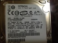 ㊣1193㊣ HITACHI HTS545032 320G, 250G SATA 2.5 吋 硬碟 HD 無壞軌可議議