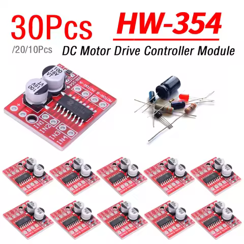 10-30Pcs L298N Motor Driver Controller Board Dual H Bridge Mini Dual Stepper Motor Drive Module Reve