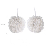 SG IN STOCK (SET OF TWO) Chenille Wipe Hand Towel Ball Soft Touch Fast Drying Super Absorbent Quick