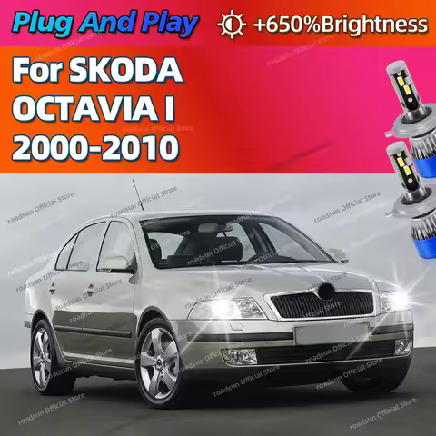 2Pc H4 LED Bulb Turbo Headlight 30000LM Powerful Best Car Lamp For SKODA OCTAVIA I 2000-2010 2004 20