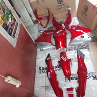 BODY FULL SET FAIRING BARONG TANGKI NINJA RR OLD ZX CBU MERAH MARUN