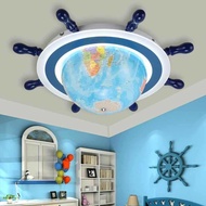 Children's Room Bedroom Light Creative Eye Protection Led Ceiling Light Rotary Tellurion Study Lamp Kindergarten Classroom Lamps