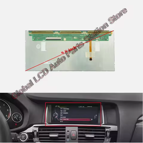Original 8.8 inch LCD Display LQ088K5RZ01 LQ088K5RZ05 LQ088K5RZ06 BM 937087001 For BMW CID F25 F26 X