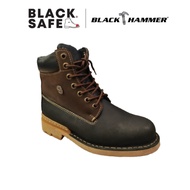 Kasut Keselamatan Lelaki Black Hammer Men 4000 Series Mid Cut with Shoelace Safety Shoes BH4103 Blac