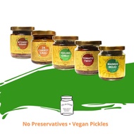 Variety Pack Homemade Pickles (Achar) - 5x200G Proudly Made in SINGAPORE