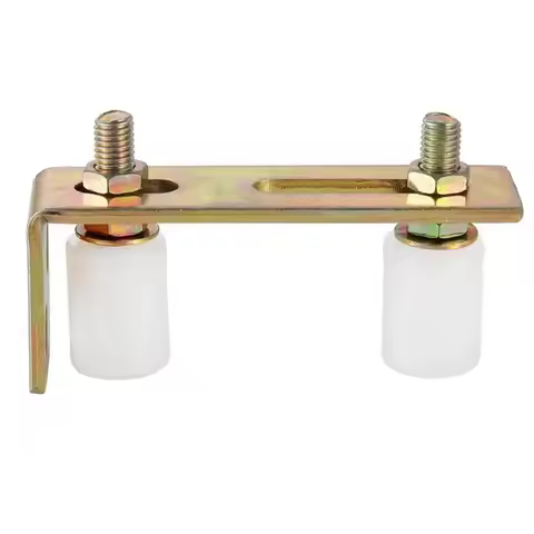 Gate Rollers Sturdy Wear Resistant Convenient with L Shape Bracket Sliding Gate Nylon Rollers for Fe
