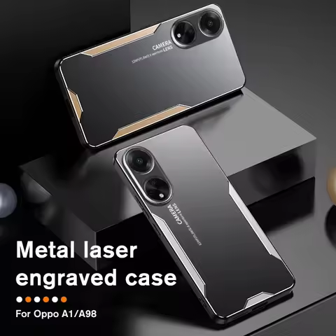 Luxury Aluminum Alloy Back Cover for OPPO A79 A98 A58 A78 A77 A57 A36 A96 Find X7 Ultra X6 X5 X4 X3