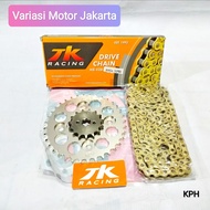 Gear Set TK Racing Supra X 125 - Kharisma - Revo 428 HSL Gold