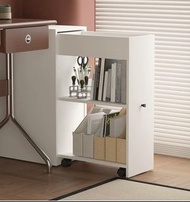 超窄邊櫃-客廳沙發邊靠牆可伸縮收納櫃學生防塵書架書櫃床頭夾縫櫃(U2513)